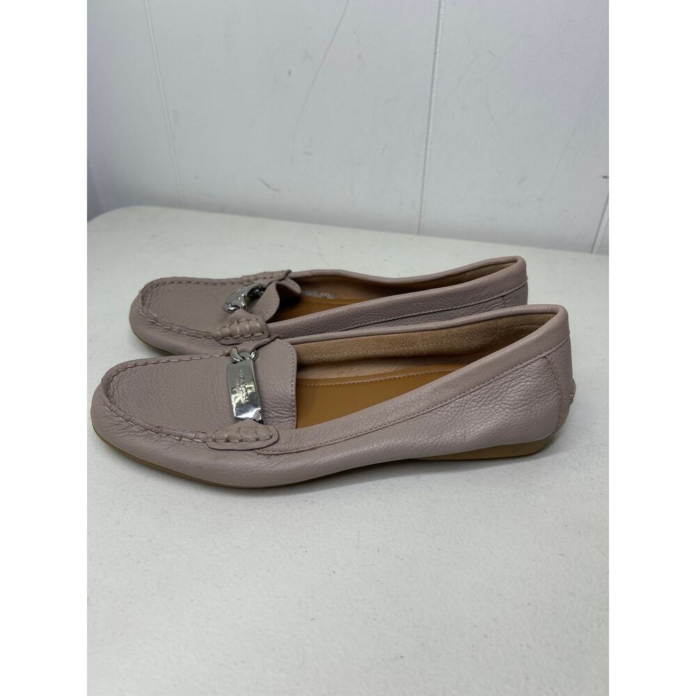 COACH Olive A7751 Taupe Pebbled Leather Women’s Loafer Size 8B - Picture 5 of 8